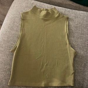 Reformation high neck cropped tank